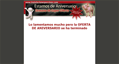 Desktop Screenshot of aniversario.instalacionesporcinas.com