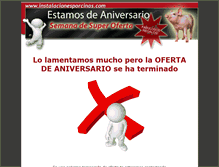 Tablet Screenshot of aniversario.instalacionesporcinas.com